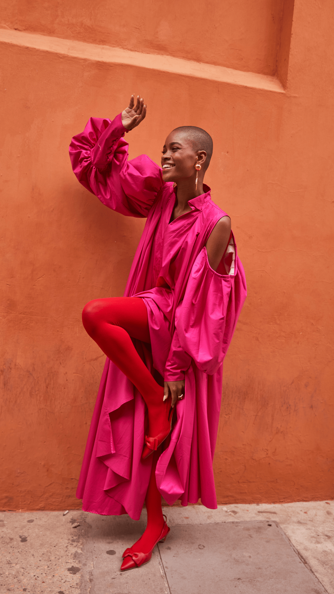 
Trapeze Cotton Poplin Gown