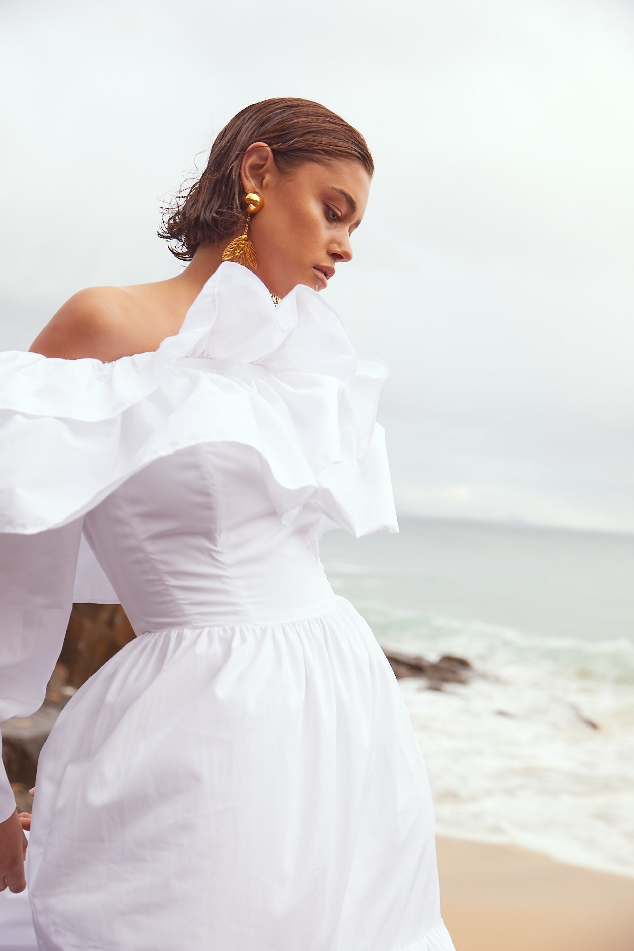 Cotton Poplin gown 