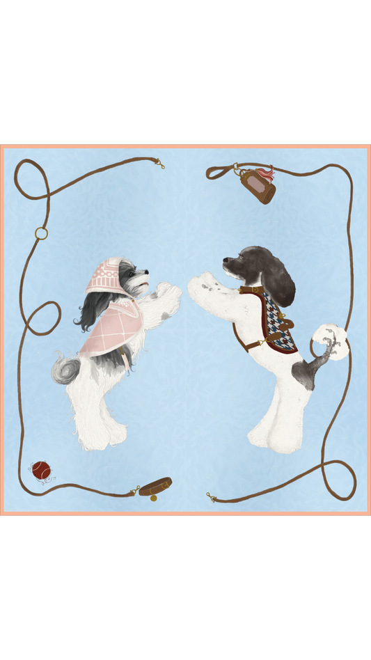The Meeting 90 Silk Scarf